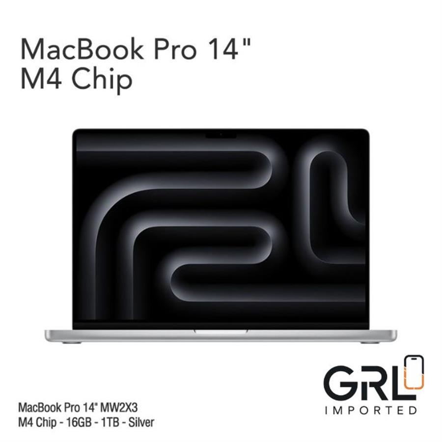 MacBook Pro 14" M4 Chip - 16GB - 1TB - Silver-Space Black