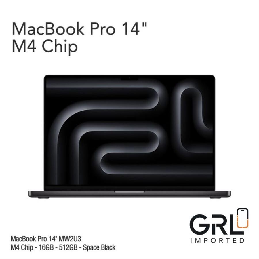 MacBook Pro 14"  M4 Chip - 16GB - 512GB - Silver- Space Black